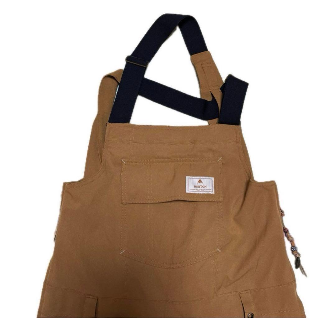 【美品】BURTON スノーボード　ウェア　上下　S ビブパンツ　キャメル