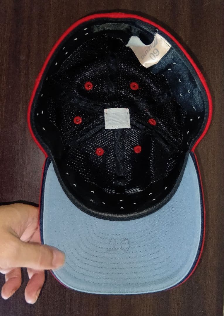 【実使用】広島　東洋　カープ　永川　キャップ　帽子　ミズノプロ　60㌢