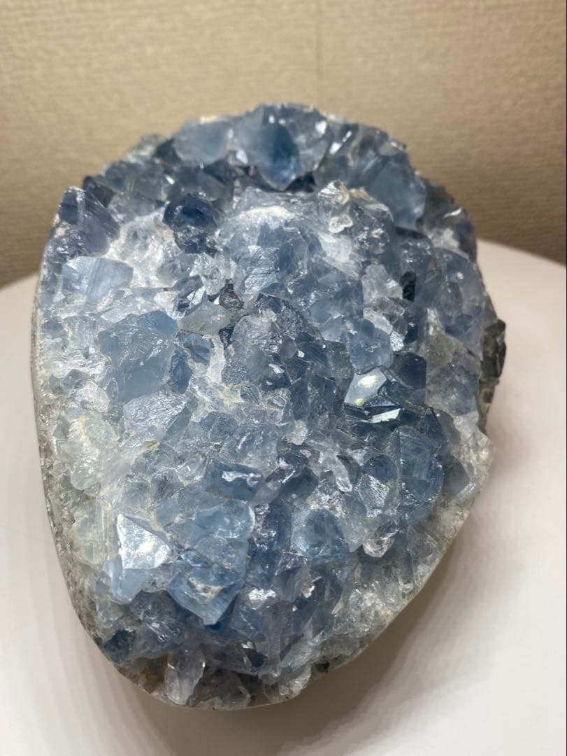 セレスタイト　天然石　原石　天青石　エッグ　2503.6g