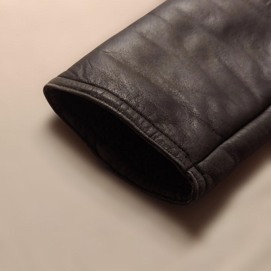 U.S. ARMY ミリタリージャケット レザー ブラック