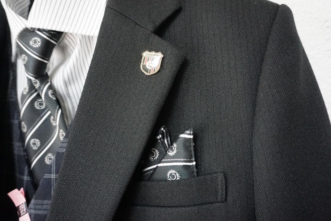 スリーピース スーツ ８点セット 160 170 男の子 結婚式 冠婚葬祭