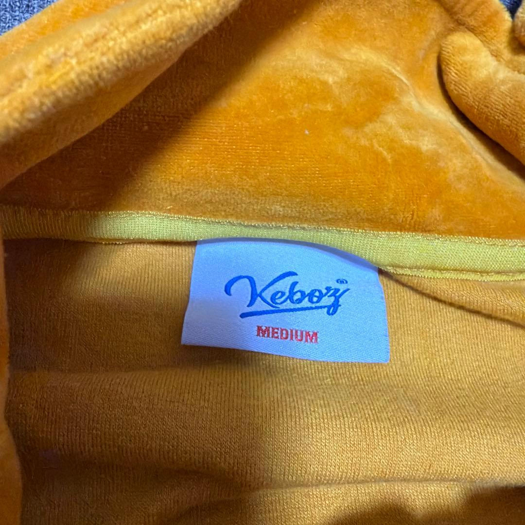 Keboz ケボズ ベロア セットアップ 上下 M ゴールド オレンジ