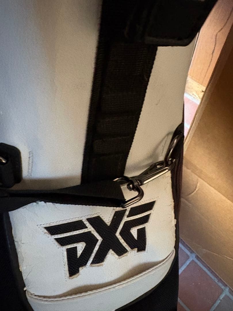 PXG キャディバッグ 白黒 バッグのみ
