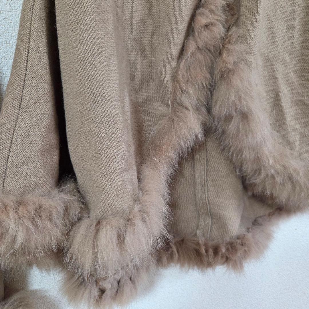 ★angel様★Coomb luxe/ベスト/ポンチョ/フォックスファー/カシミ