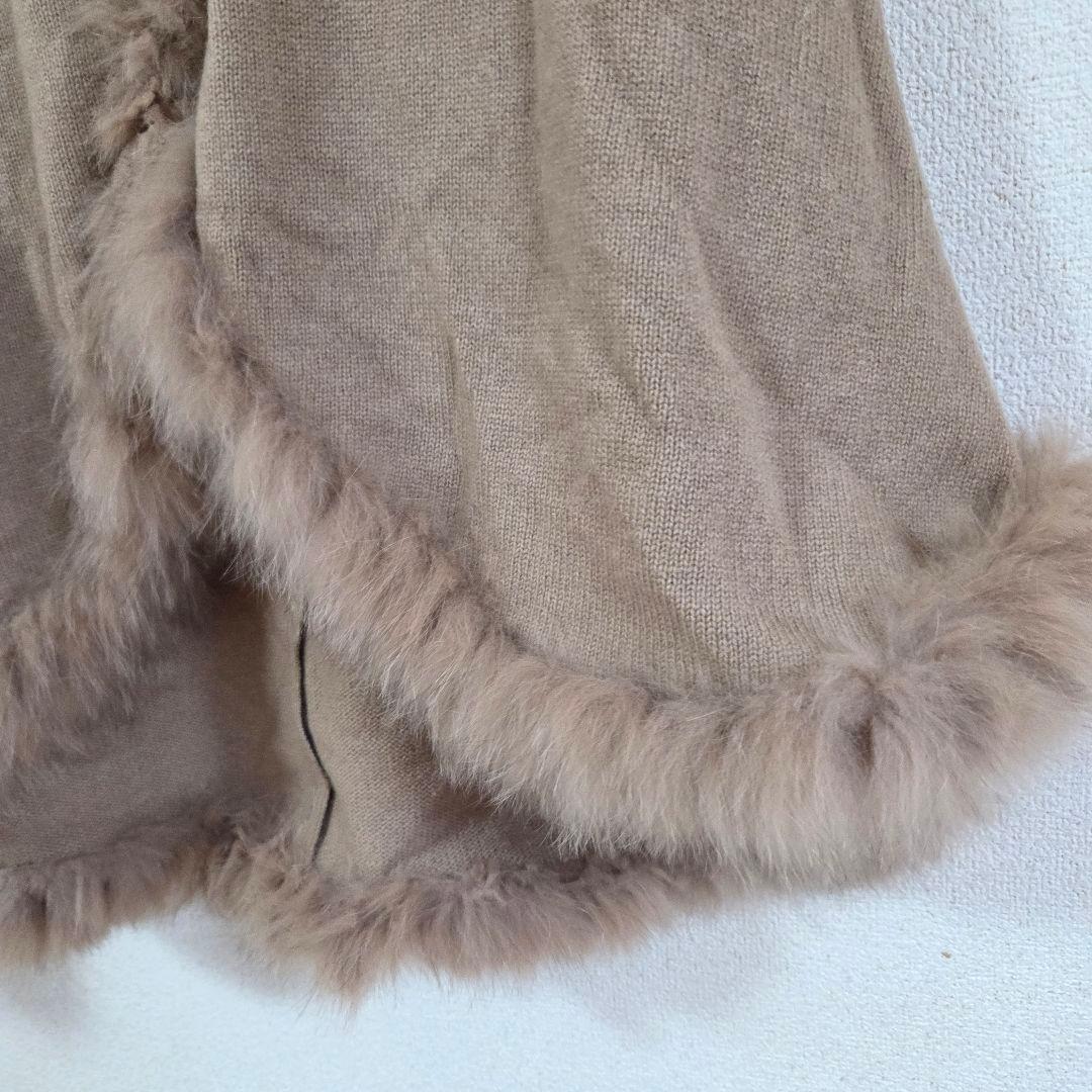 ★angel様★Coomb luxe/ベスト/ポンチョ/フォックスファー/カシミ