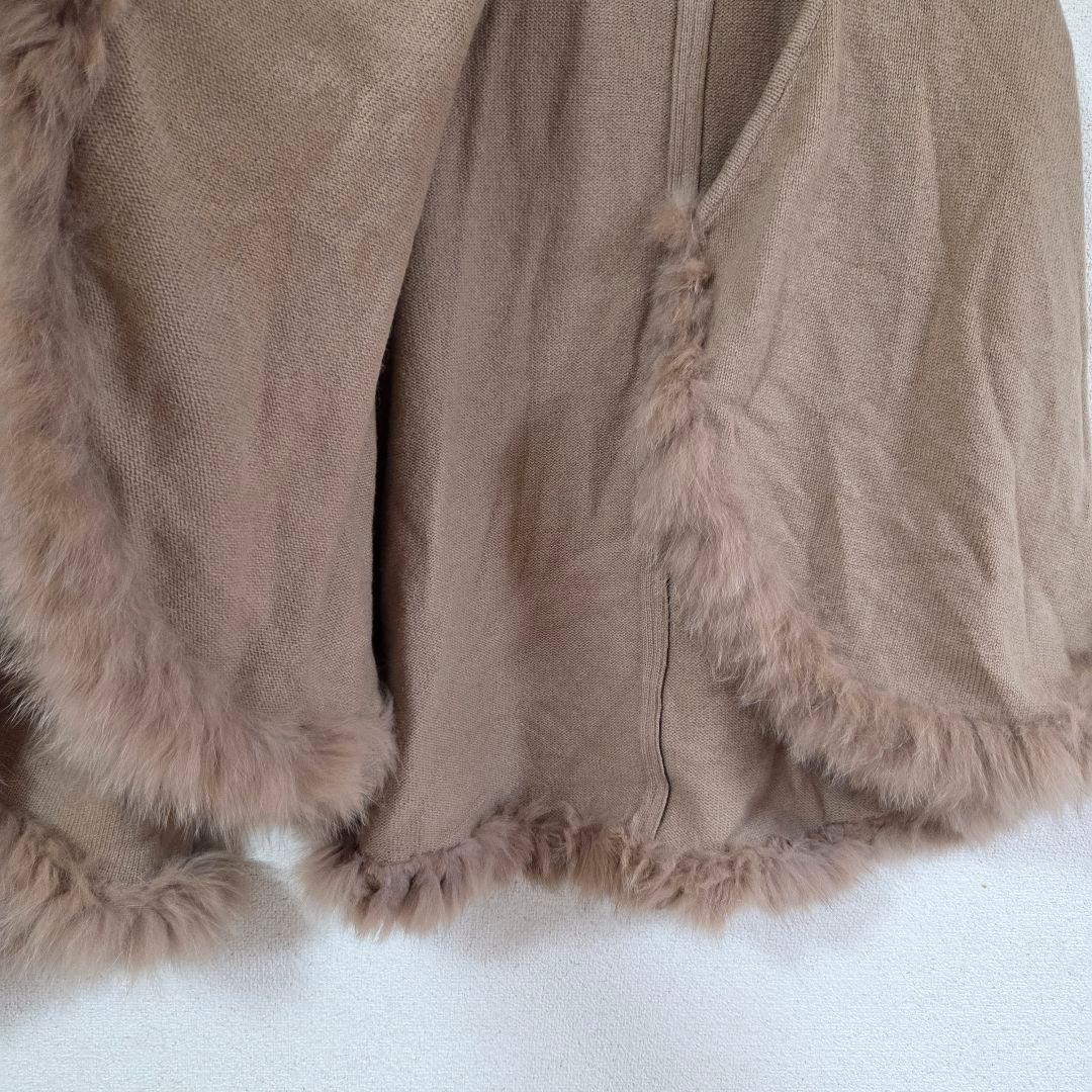 ★angel様★Coomb luxe/ベスト/ポンチョ/フォックスファー/カシミ