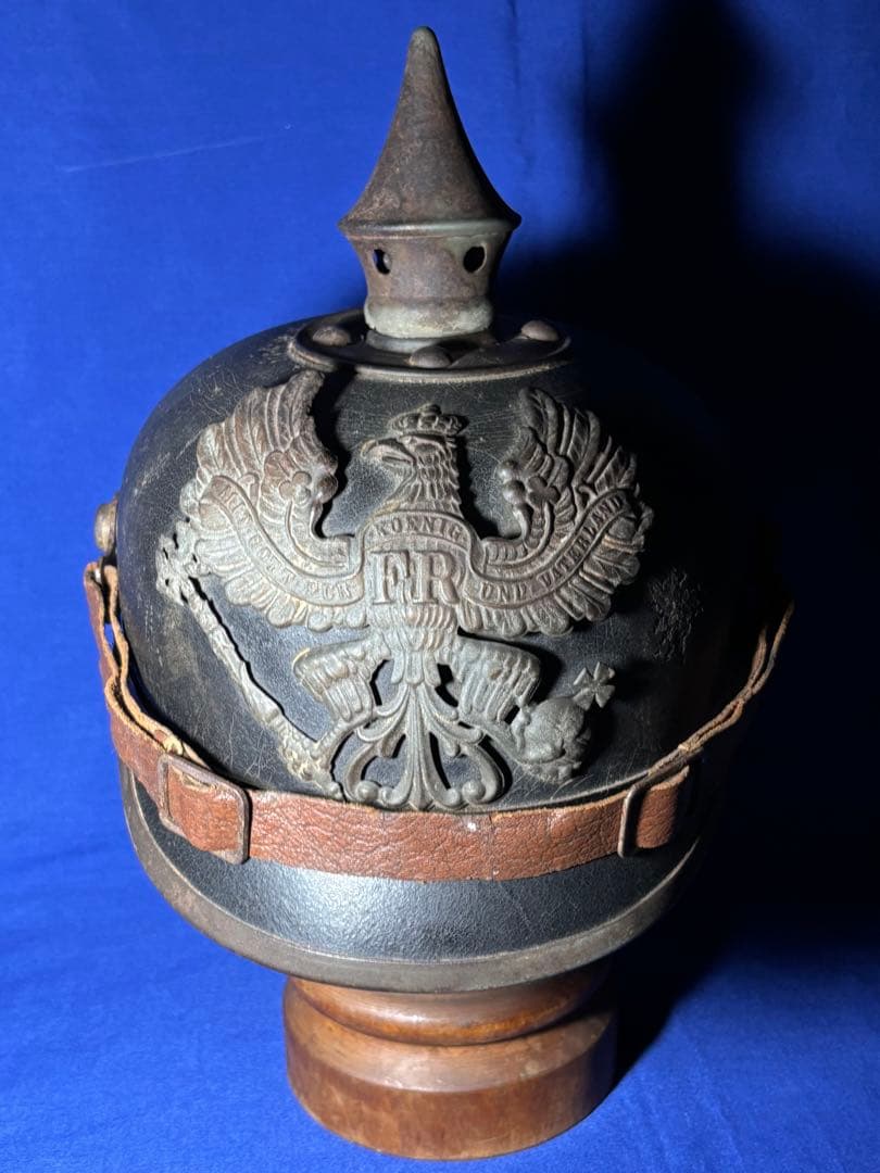 実物 WW1 帝政ドイツ プロイセン ピッケルハウベ ドイツ軍 兜 ヘルメット