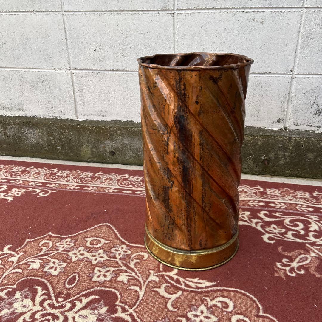 イタリア製◾️銅製 傘立て アンブレラスタンド ヨーロッパ雑貨