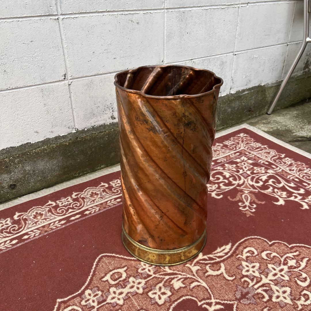 イタリア製◾️銅製 傘立て アンブレラスタンド ヨーロッパ雑貨