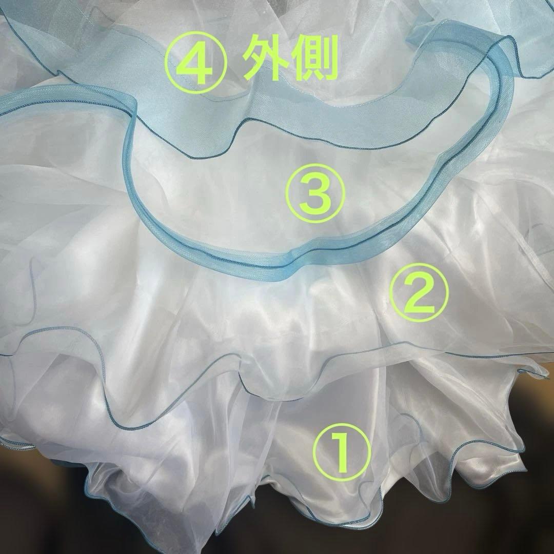 社交ダンス　スタンダードドレス　プリンセス　濃紺ベルベット　M