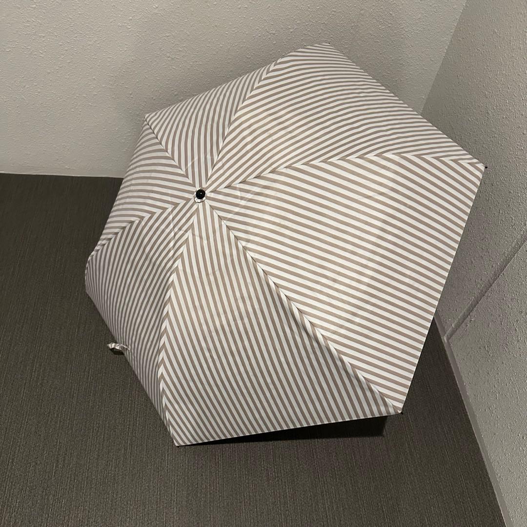 サンバリア100☆折りたたみ日傘3段折/ ストライプ