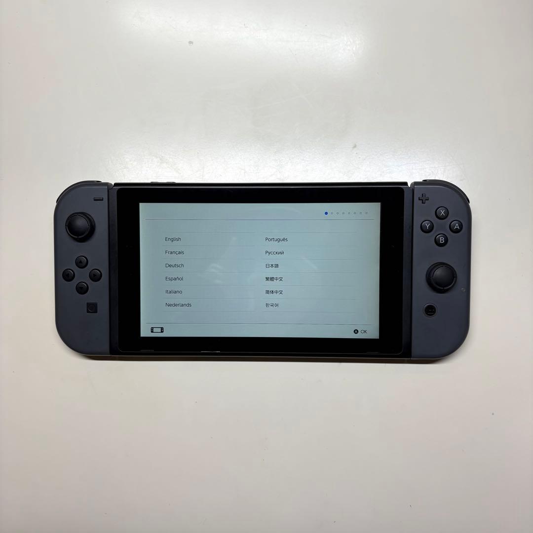Nintendo Switch 本体セット（グレー）動作確認済 ※箱なし