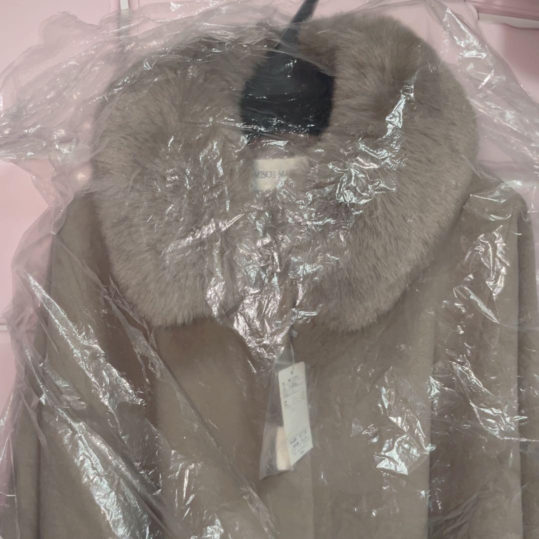 MISCH MASCH ブローチ付きポンチョコート