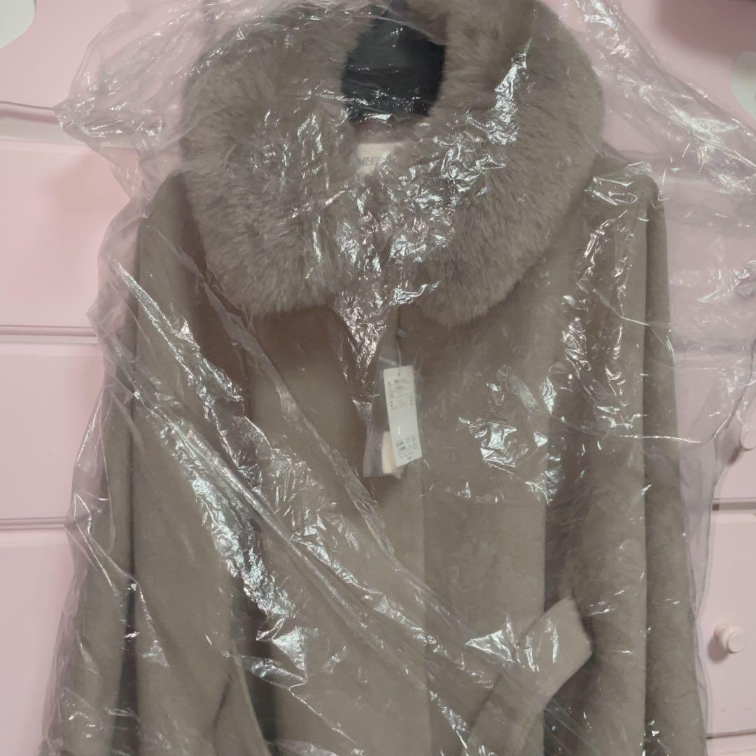 MISCH MASCH ブローチ付きポンチョコート