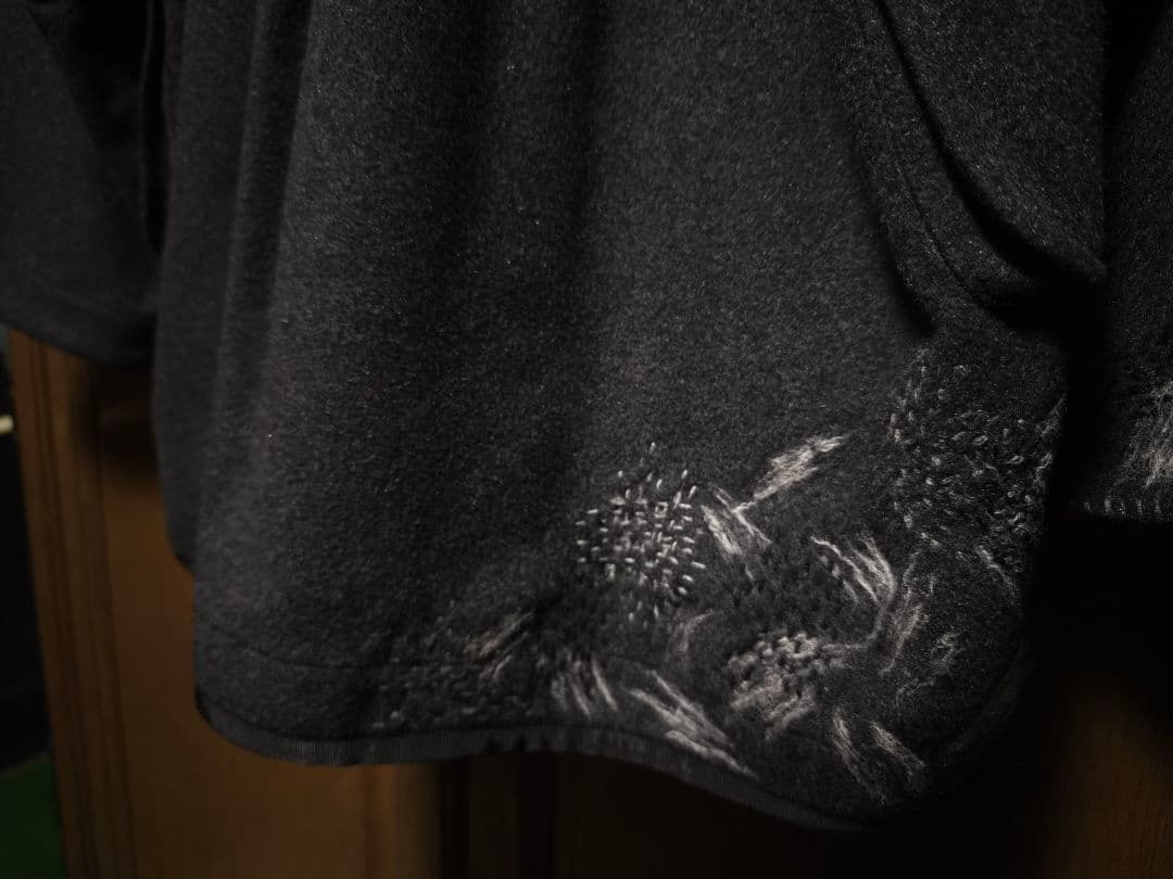 PORTER CLASSIC カシミヤ　CARDIGAN COAT ハンド刺繍