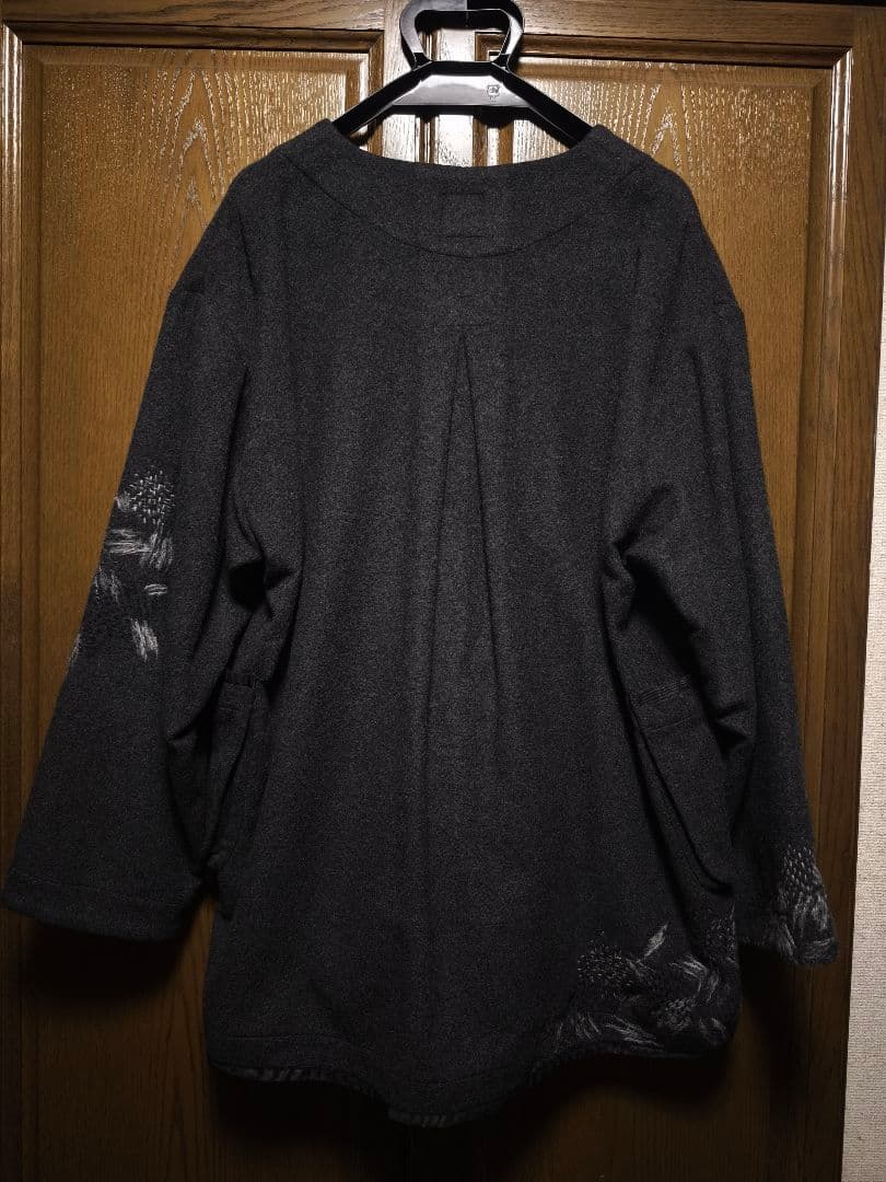 PORTER CLASSIC カシミヤ　CARDIGAN COAT ハンド刺繍