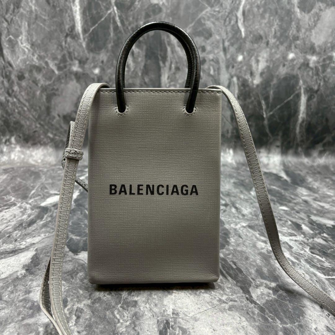 まゆ ✨バレンシアガトートバッグ ショッピング フォン ホルダー 2way
