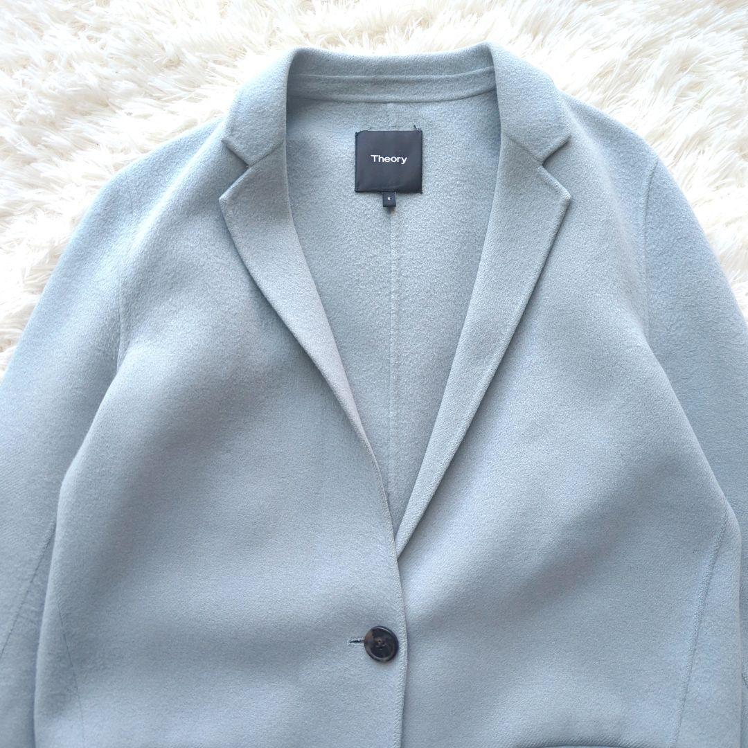 近年✨️セオリー チェスターコート ダブルフェイス カシミヤ サイズＳ