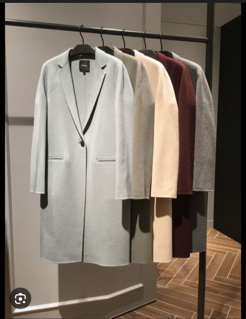 近年✨️セオリー チェスターコート ダブルフェイス カシミヤ サイズＳ