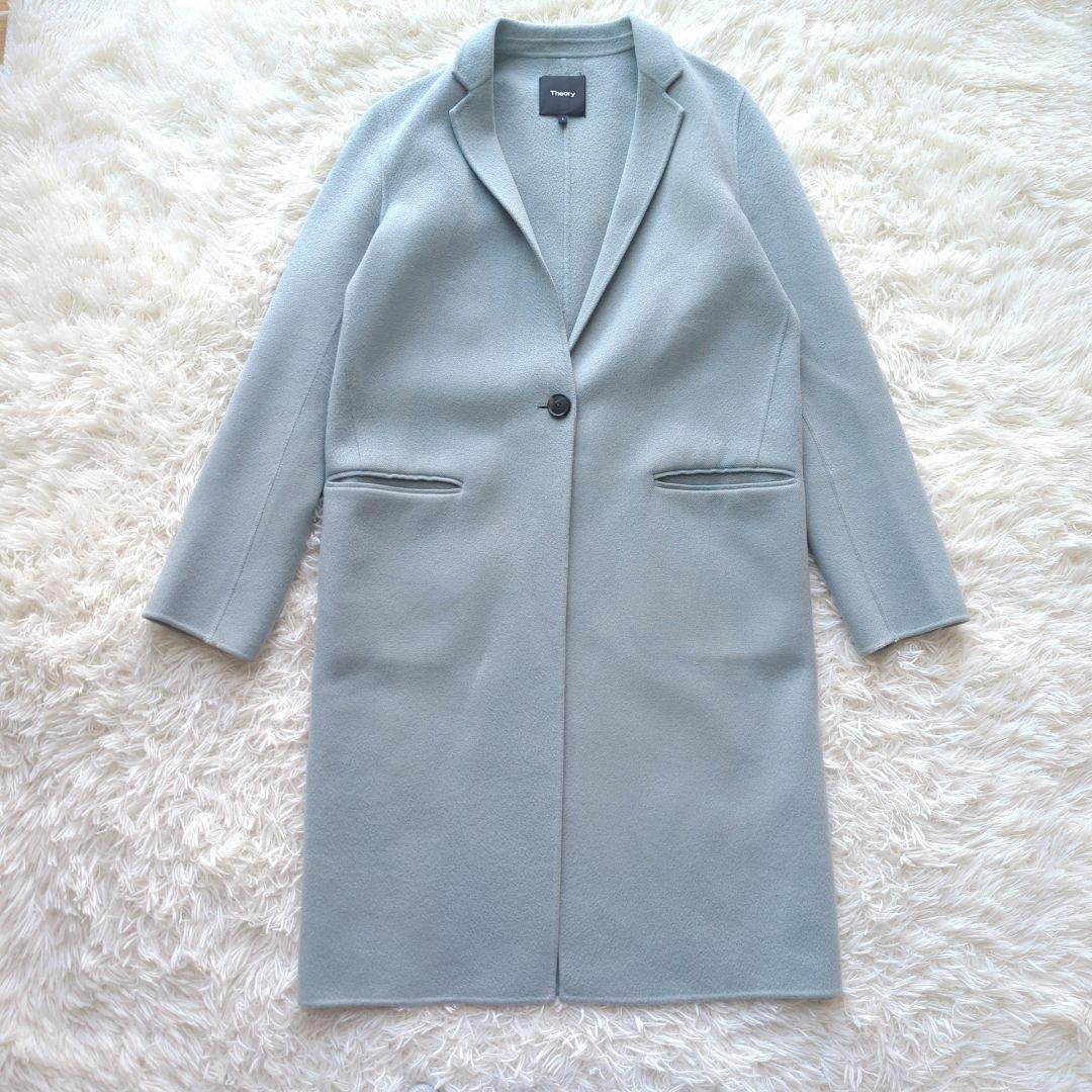 近年✨️セオリー チェスターコート ダブルフェイス カシミヤ サイズＳ