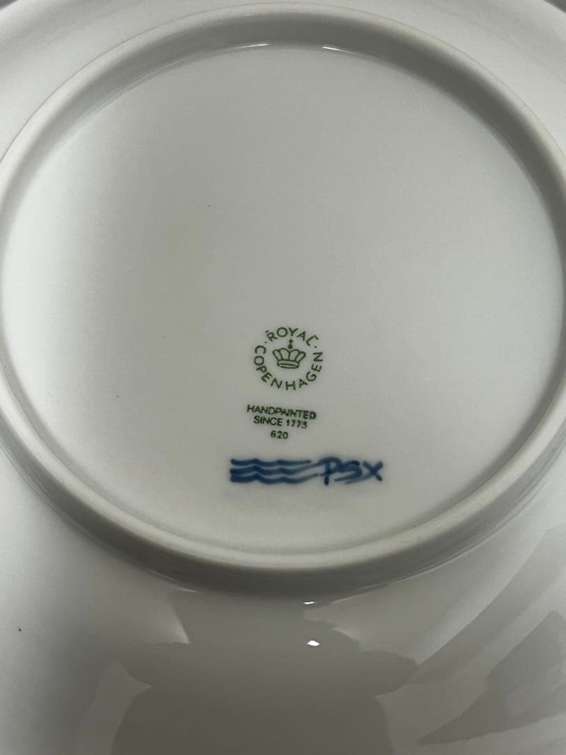 ★美品未使用★ロイヤルコペンハーゲン ブルーパルメッテ プレート 20cm 5枚