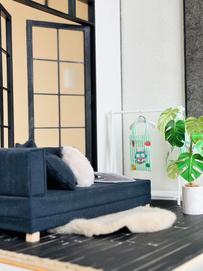 木製ドールハウス　背景ボード　撮影ボード