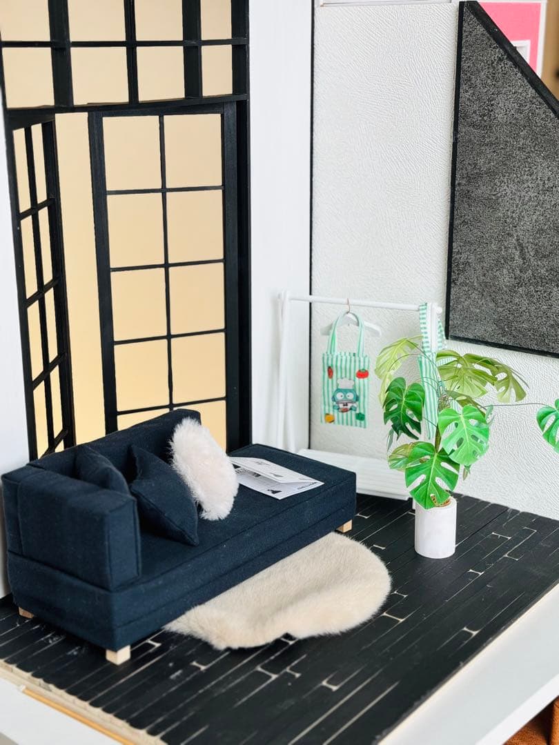 木製ドールハウス　背景ボード　撮影ボード