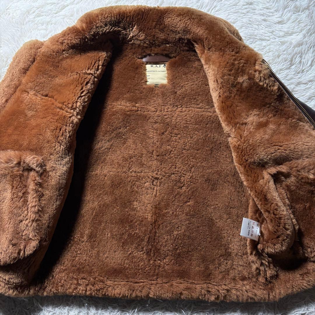 ド*ス様 極美品■ MORGANフライトジャケット　B-3 ムートン　羊革　ブラ