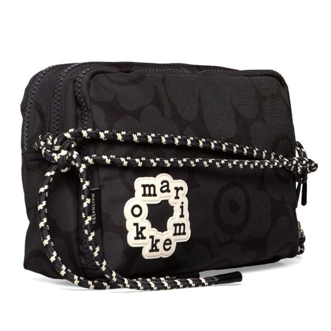 marimekko kioski ブラックショルダーバッグ