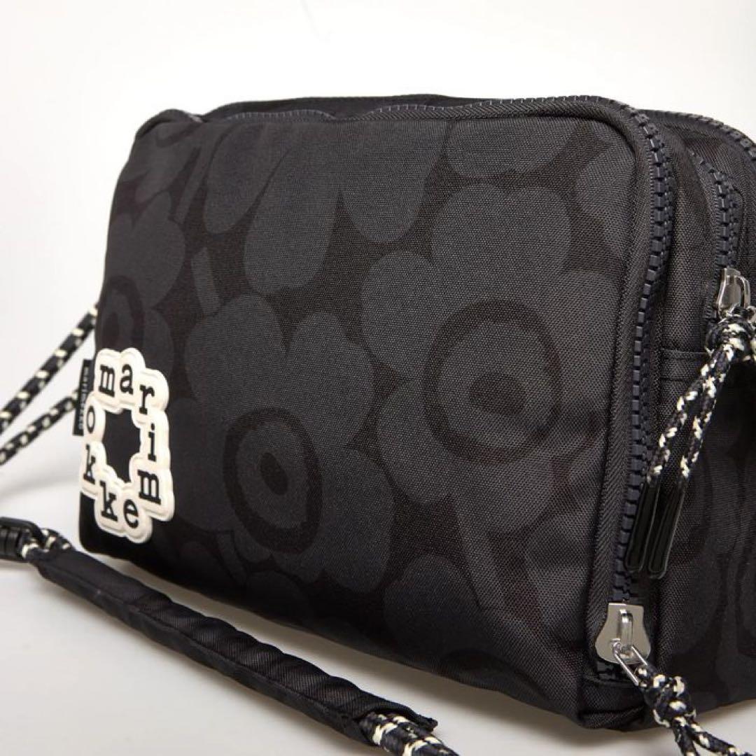 marimekko kioski ブラックショルダーバッグ