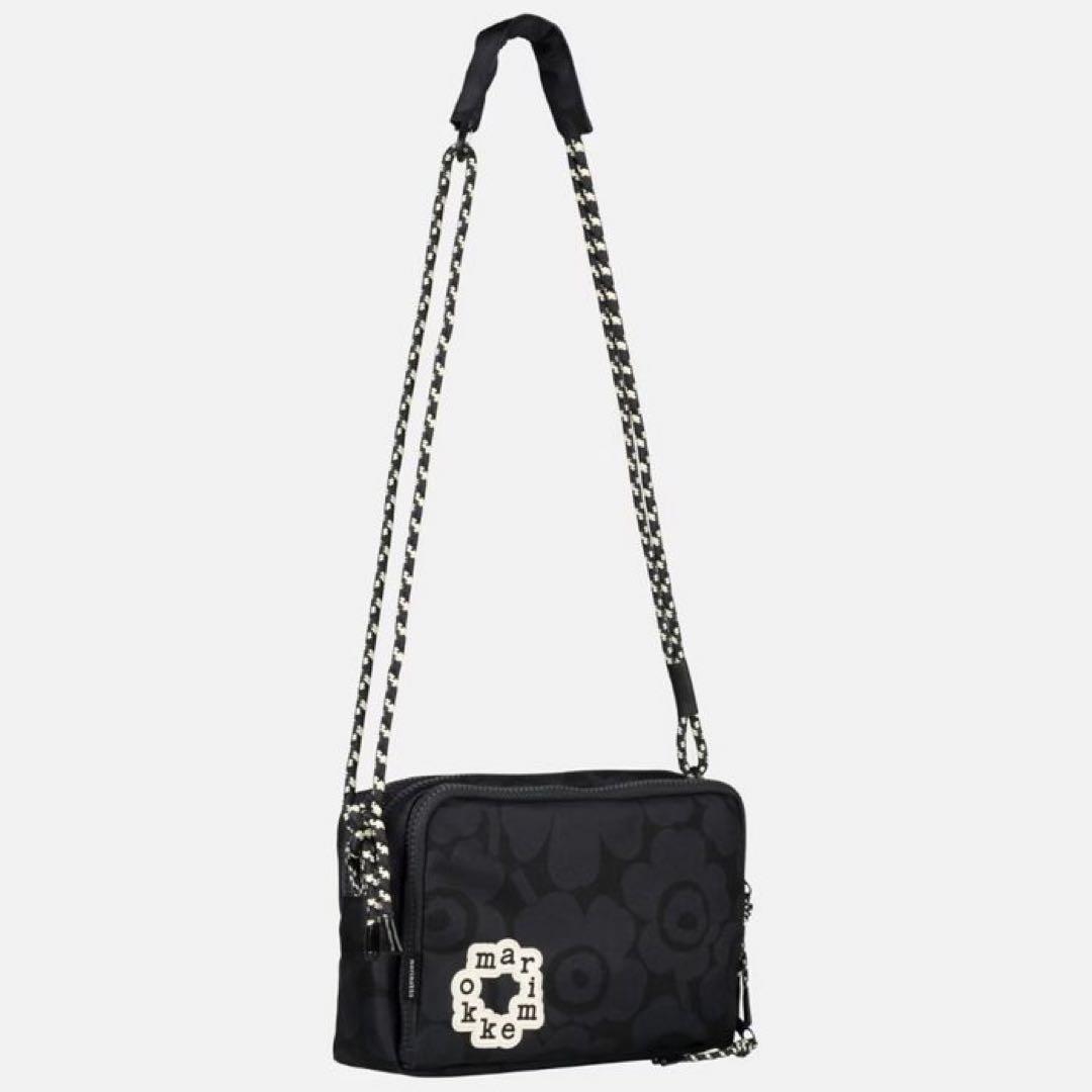 marimekko kioski ブラックショルダーバッグ