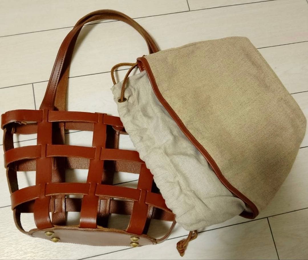 ジャストカンパーニュ　トートバッグ　かごバッグ　バスケット