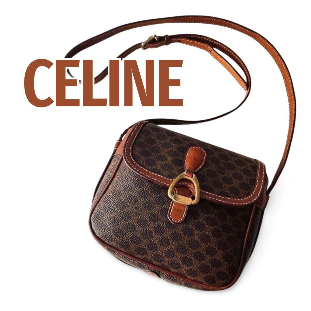 Celine セリーヌ マカダム柄 ミニ ショルダーバッグ オールド 正規品
