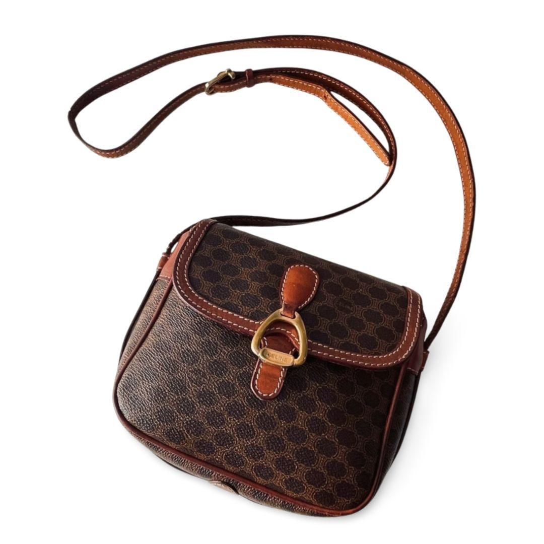 Celine セリーヌ マカダム柄 ミニ ショルダーバッグ オールド 正規品