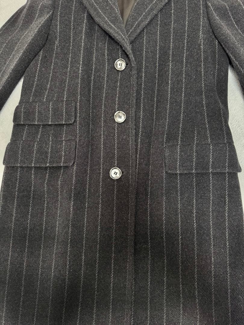 美品　高級　MaxMara チェスターコート マキシ丈 ロングコート　白タグ