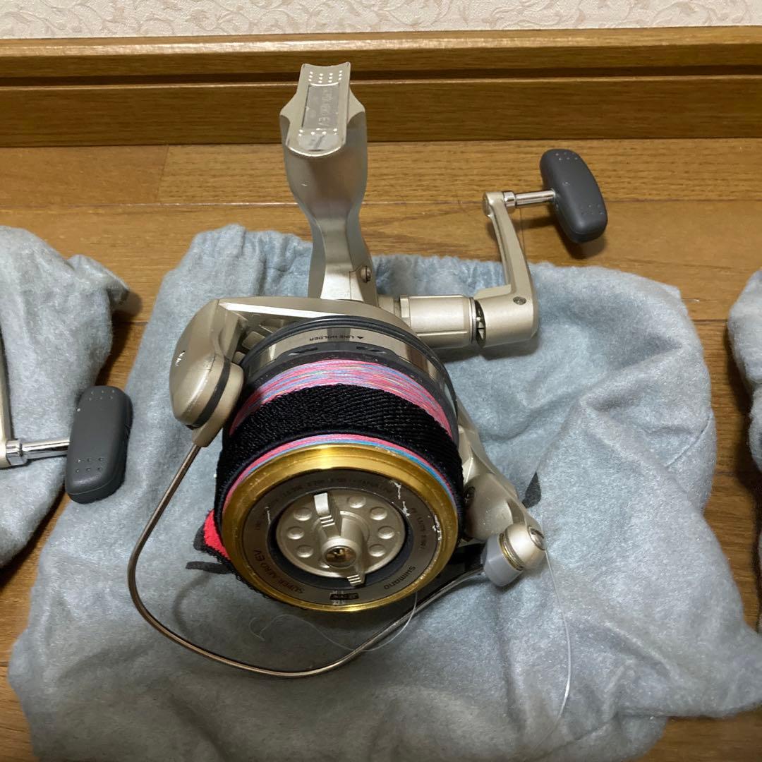 シマノ　投げ竿、投げリール　3セット　竿ケース付き