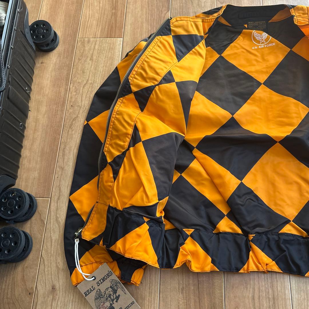 G-1 ラインクルーマンジャケット オレンジ Mサイズ