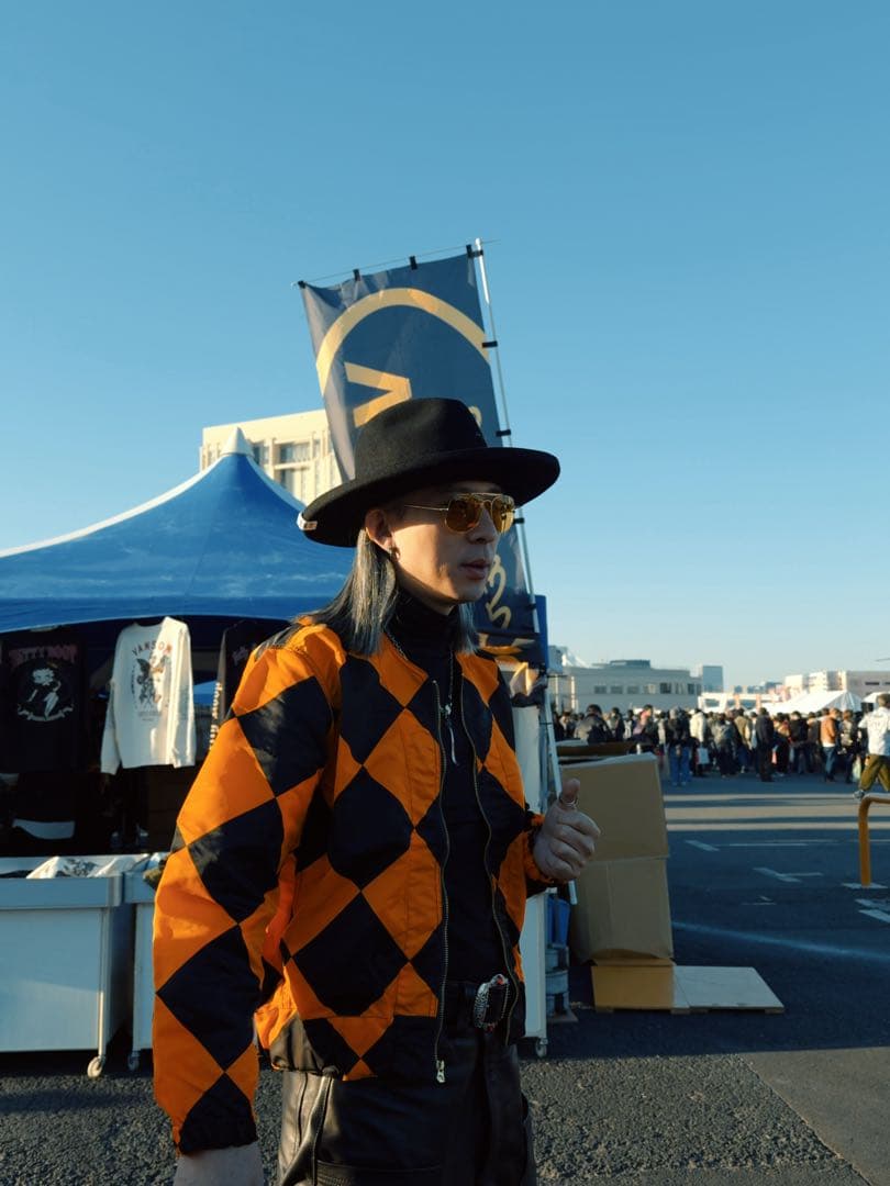 G-1 ラインクルーマンジャケット オレンジ Mサイズ