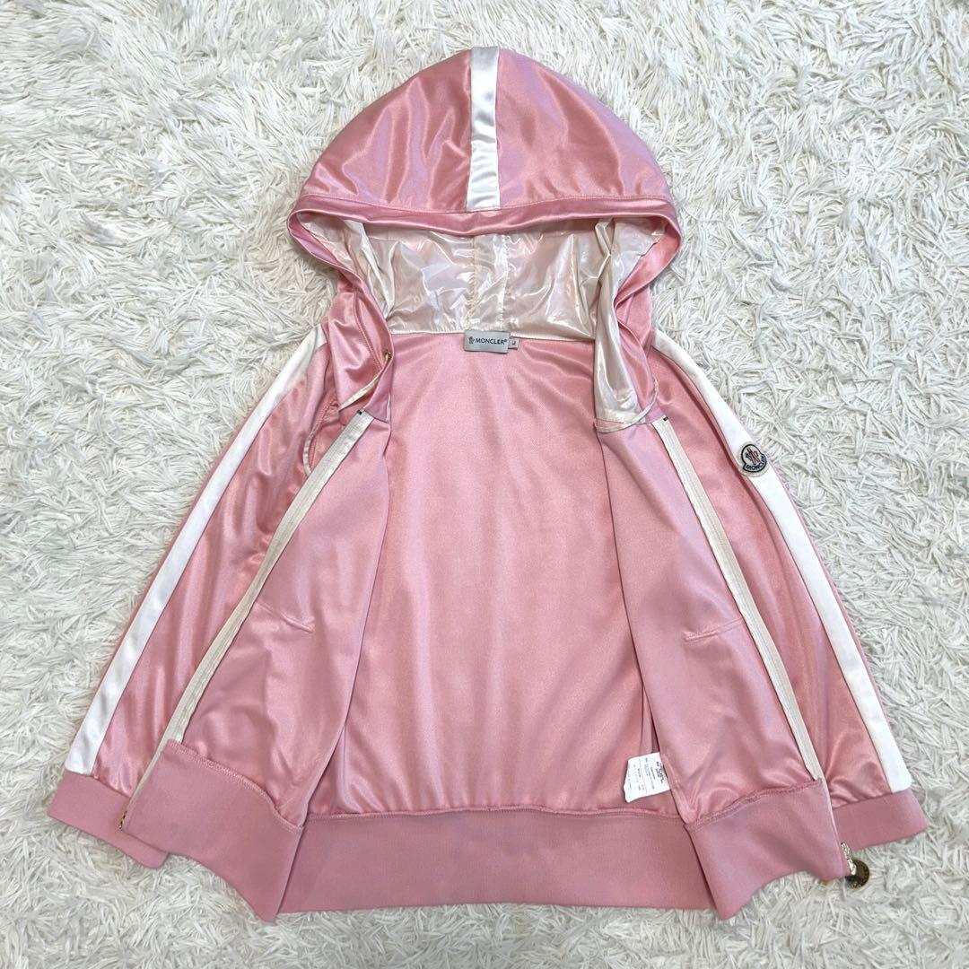 MONCLER モンクレール ピンク ジップアップパーカー トラックジャケット