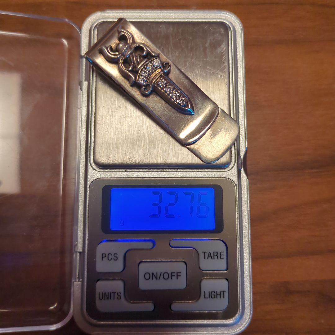 シルバー925　マネークリップ　ダガー