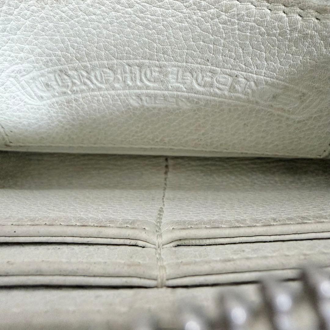 クロムハーツ セメタリー クロスパッチ 長財布 ホワイト