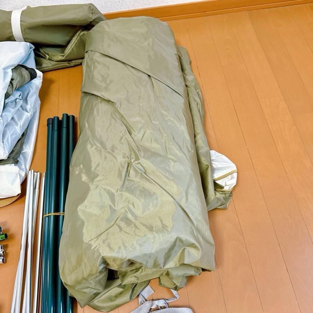 美品 コールマン タフスクリーン 2ルームハウス オリーブ/サンド 付属品完備