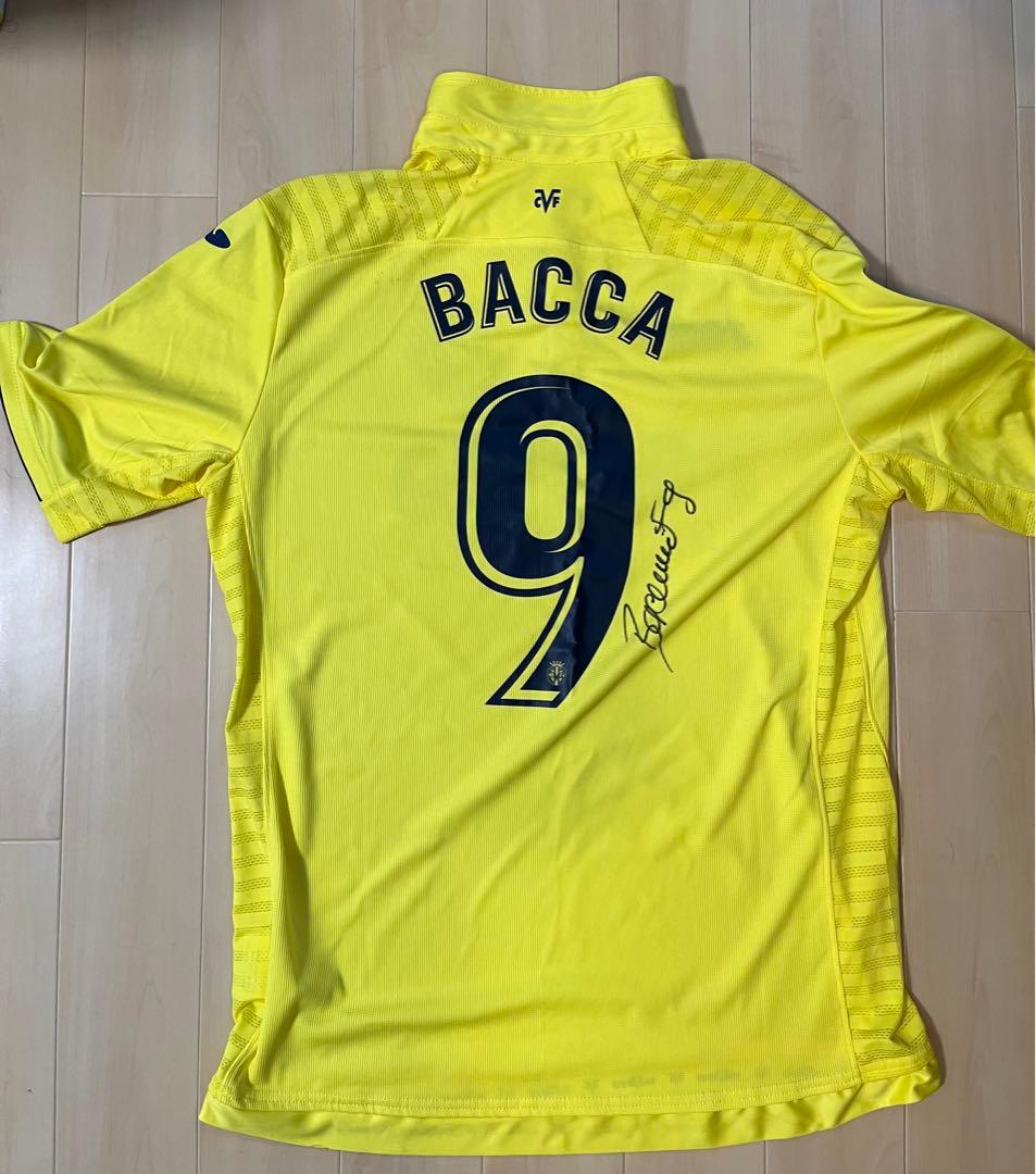 カルロス・バッカ、元コロンビア代表、サイン入り ビジャ・レアル時代のユニホーム