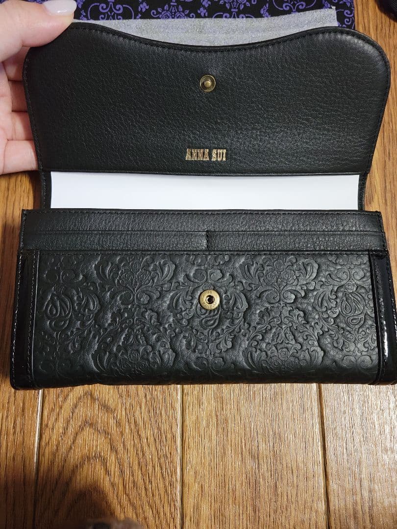 【新品】ANNA SUI セルパン 口金長財布 エンボス加工財布