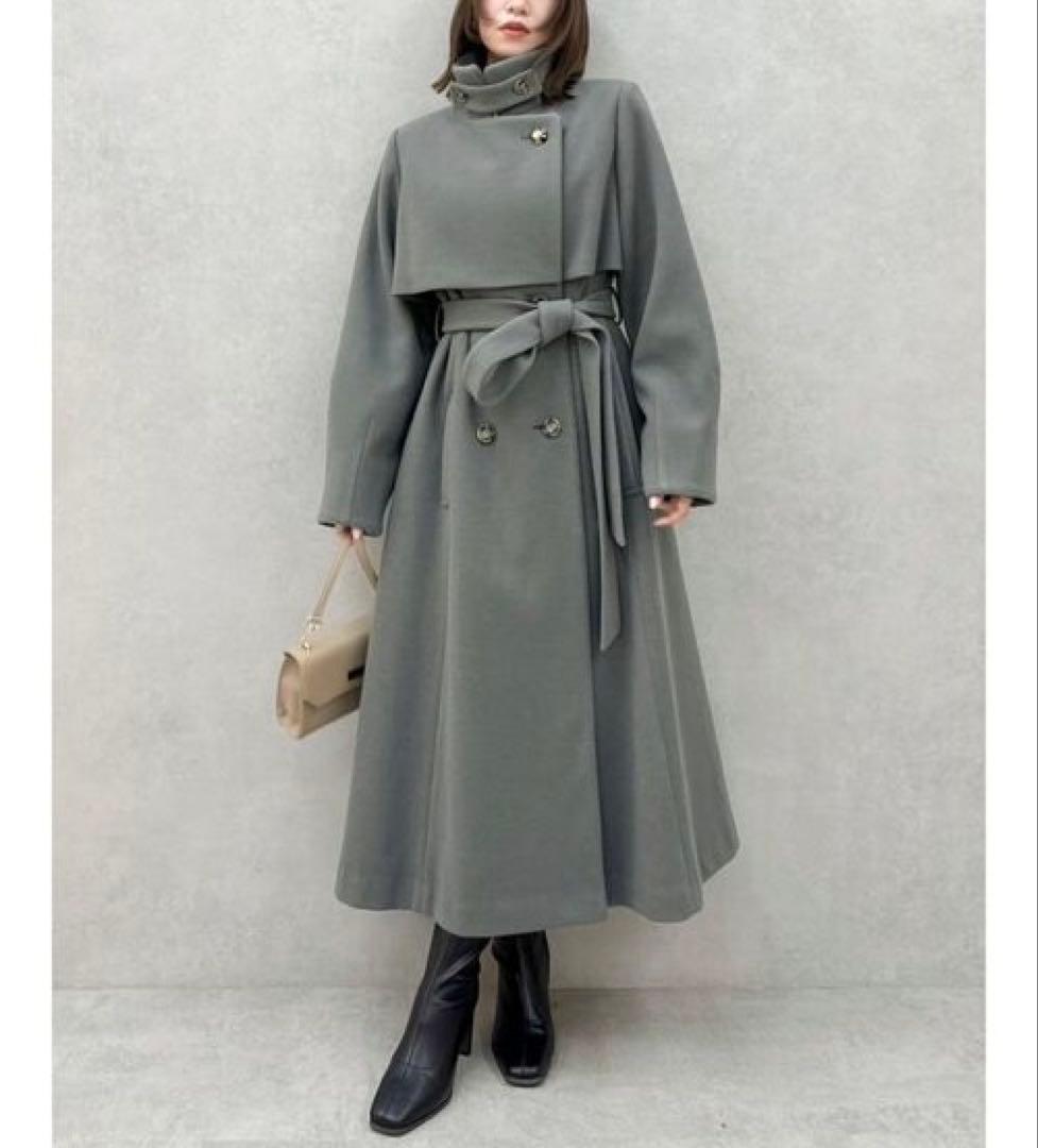 dazzlin 2wayカラーレディコート チャコールグレー Mサイズ 極美品♪