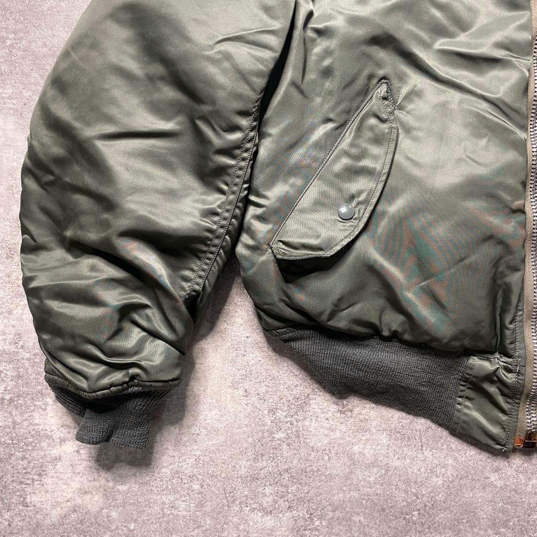 【激渋美品70s アルファ社製米軍実物MA-1 scovill gripper】