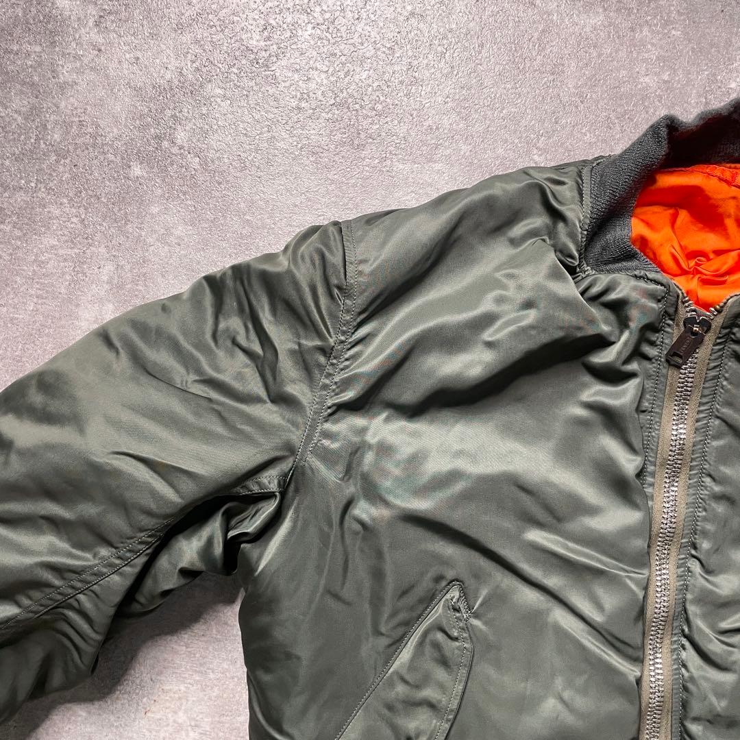 【激渋美品70s アルファ社製米軍実物MA-1 scovill gripper】