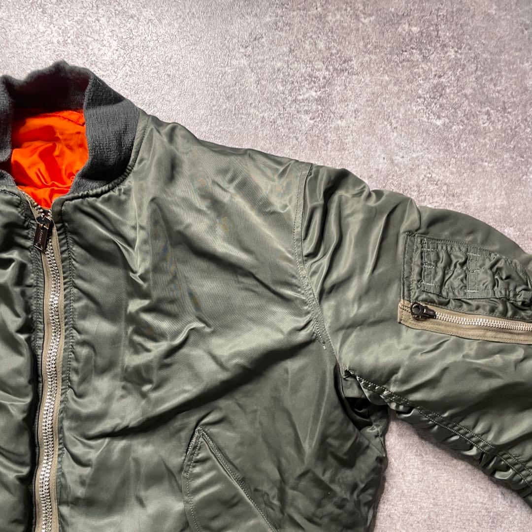 【激渋美品70s アルファ社製米軍実物MA-1 scovill gripper】