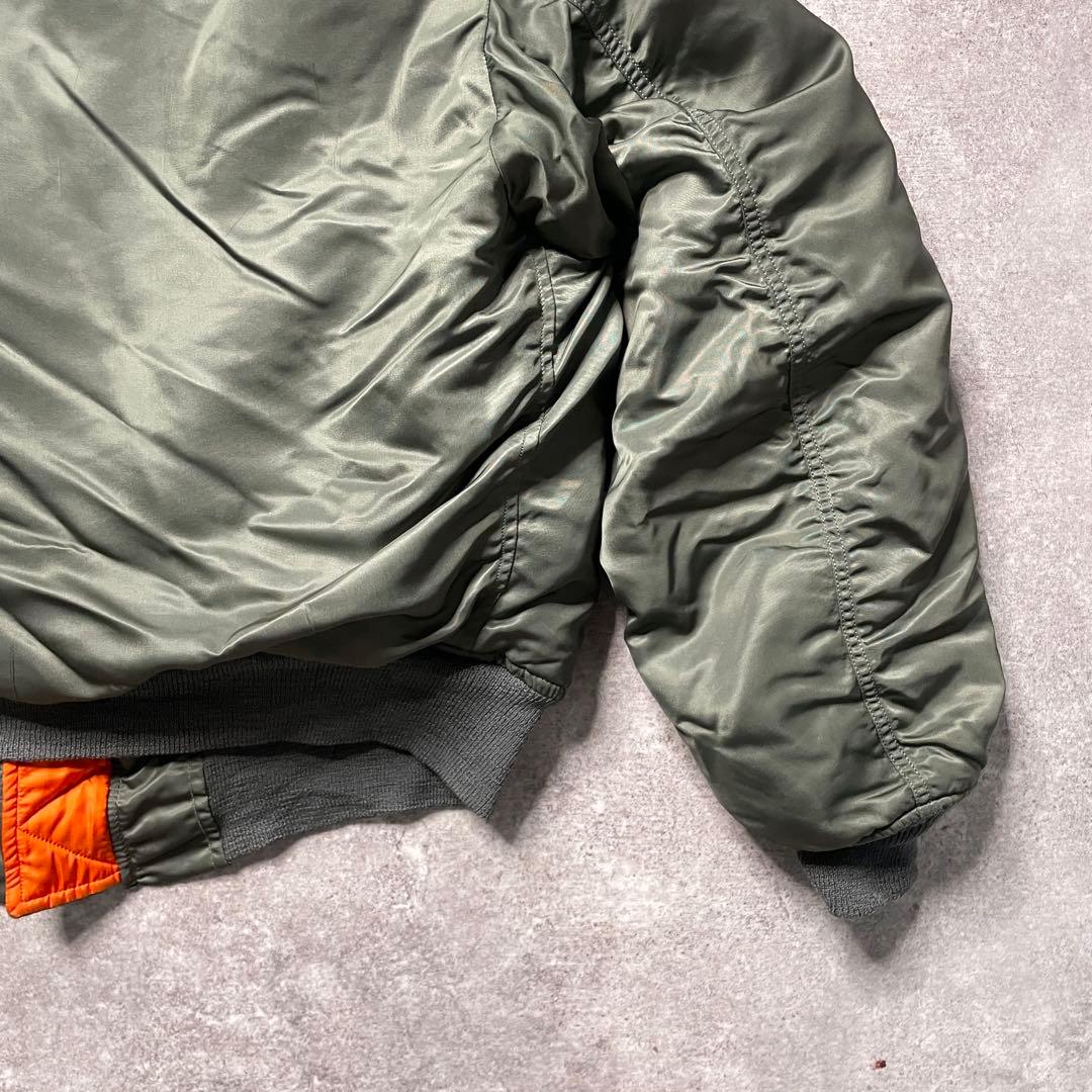 【激渋美品70s アルファ社製米軍実物MA-1 scovill gripper】