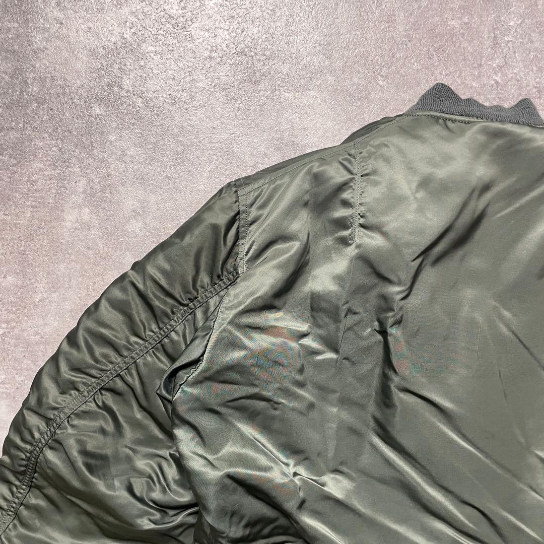 【激渋美品70s アルファ社製米軍実物MA-1 scovill gripper】